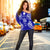 Niue Polynesian Shoulder Sweater Map Blue - Polynesian Pride