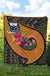 Samoa Premium Quilt - Polynesian Hook And Hibiscus (Nude) - Polynesian Pride