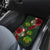 Hawaii Car Floor Mats - Turtle Hibiscus Pattern Hawaiian Car Floor Mats - Green - Polynesian Pride