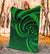 New Zealand Maori Mangopare Premium Blanket Polynesian - Green - Polynesian Pride