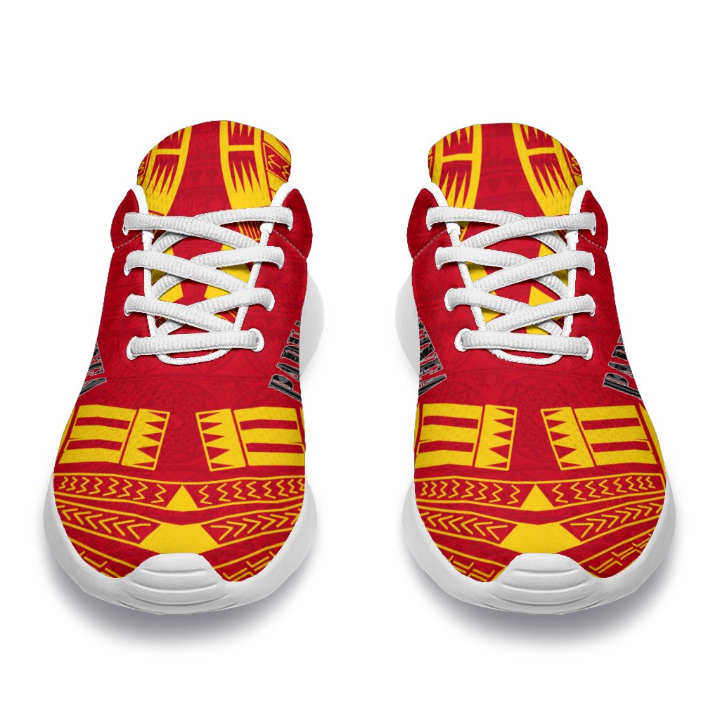 Papua New Guinea Sport Sneakers - Polynesian Tattoo Flag - Polynesian Pride