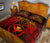 Hawaii Polynesian Quilt Bed Set - Hawaii Red Kanaka Maoli Turtle Manta Ray - Polynesian Pride