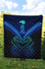 Maori Manaia New Zealand Premium Quilt Blue - Polynesian Pride