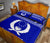 Pohnpei Micronesian Quilt Bed Set - Pohnpei Flag Blue Version - Polynesian Pride