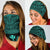 Hawaiian Kanaka Map Bandana 3 - Pack Nation Warrior Turquoise - Polynesian Pride