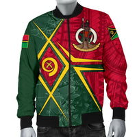 Vanuatu Men's Bomber Jacket - Vanuatu Legend - Polynesian Pride