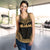 Guam Women's Racerback Tank - Polynesian Chief Gold Version - Polynesian Pride