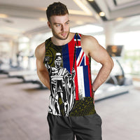 Hawaii King Flag Polynesian Men's Tank Top - Yellow - Polynesian Pride