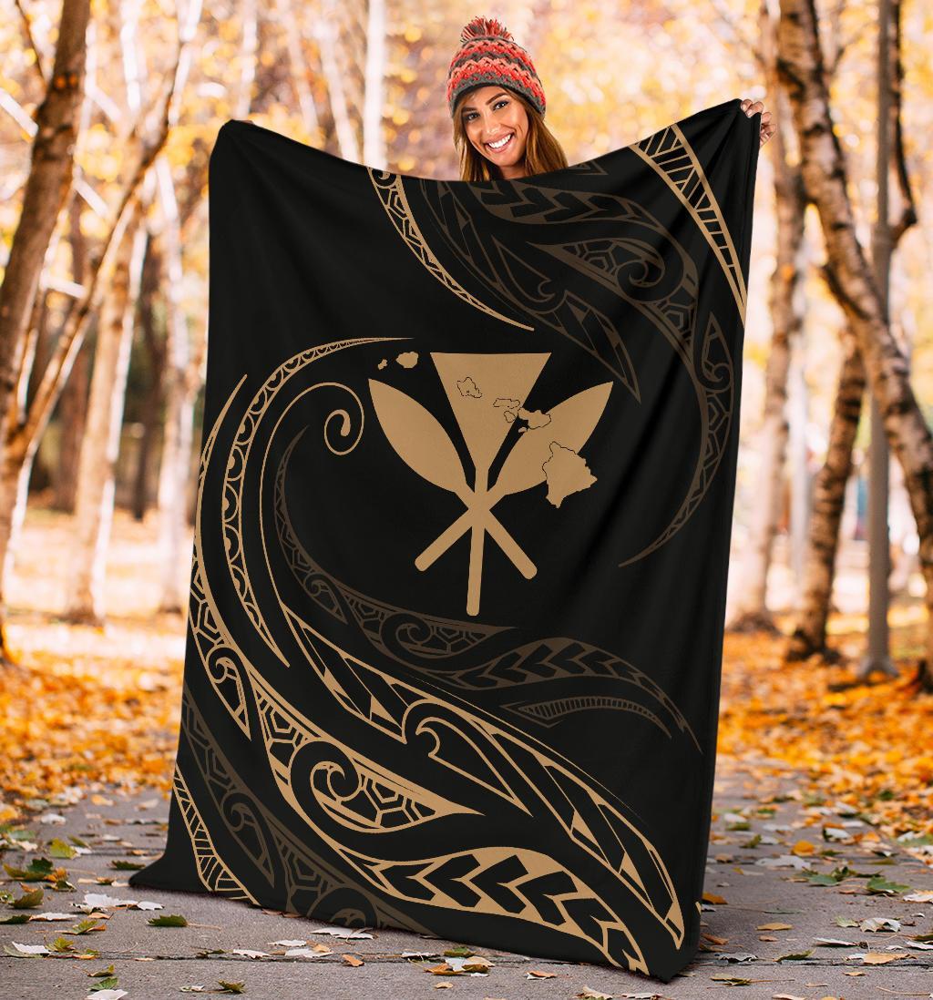 Kanaka Premium Blanket - Gold - Frida Style - Polynesian Pride