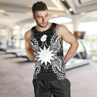 Nauru Polynesian Men Tank Top Map Black - Polynesian Pride
