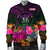 Niue Polynesian Men's Bomber Jacket - Summer Hibiscus - Polynesian Pride