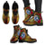 Northern Mariana Islands Polynesian Leather Boots - Hibiscus Vintage - Polynesian Pride