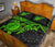 Cook Islands Polynesian Quilt Bed Set - Green Turtle - Polynesian Pride