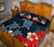 Hawaiian Quilt Bed Set - Hibiscus And Turtle Tattoo - Polynesian Pride