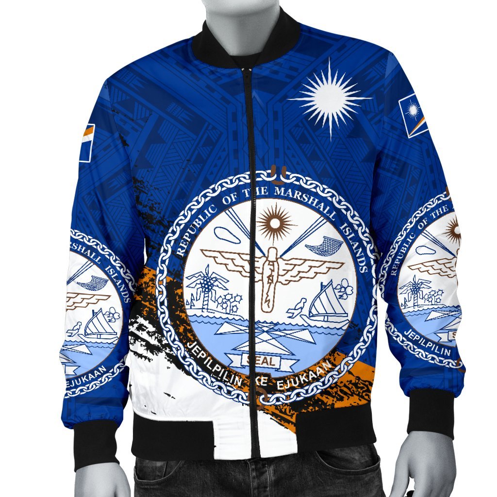 Marshall Islands Special Men's Bomber Jacket - Polynesian Pride