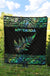 Aotearoa New Zealand Maori Premium Quilt Silver Fern - Paua Shell - Polynesian Pride