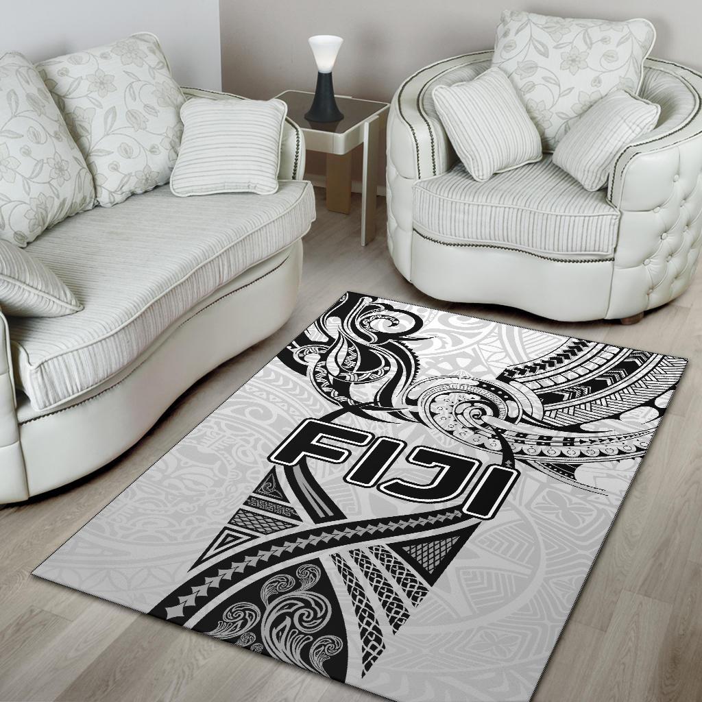 Fiji Rugby Area Rug Polynesian Waves Style - Polynesian Pride