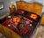 Polynesian Hawaii Quilt Bed Set - Legend of Samoa (Red) - Polynesian Pride