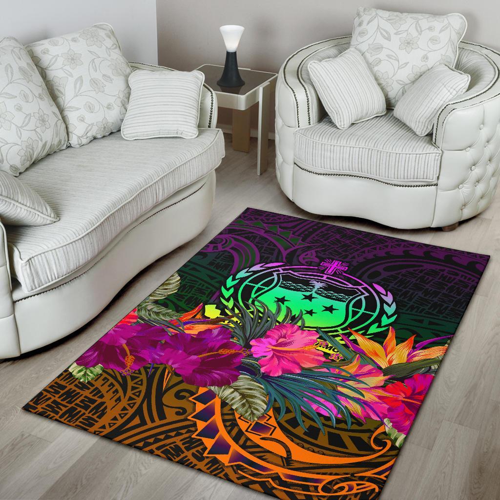 Samoa Area Rug - Summer Hibiscus - Polynesian Pride
