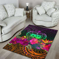 Samoa Area Rug - Summer Hibiscus - Polynesian Pride