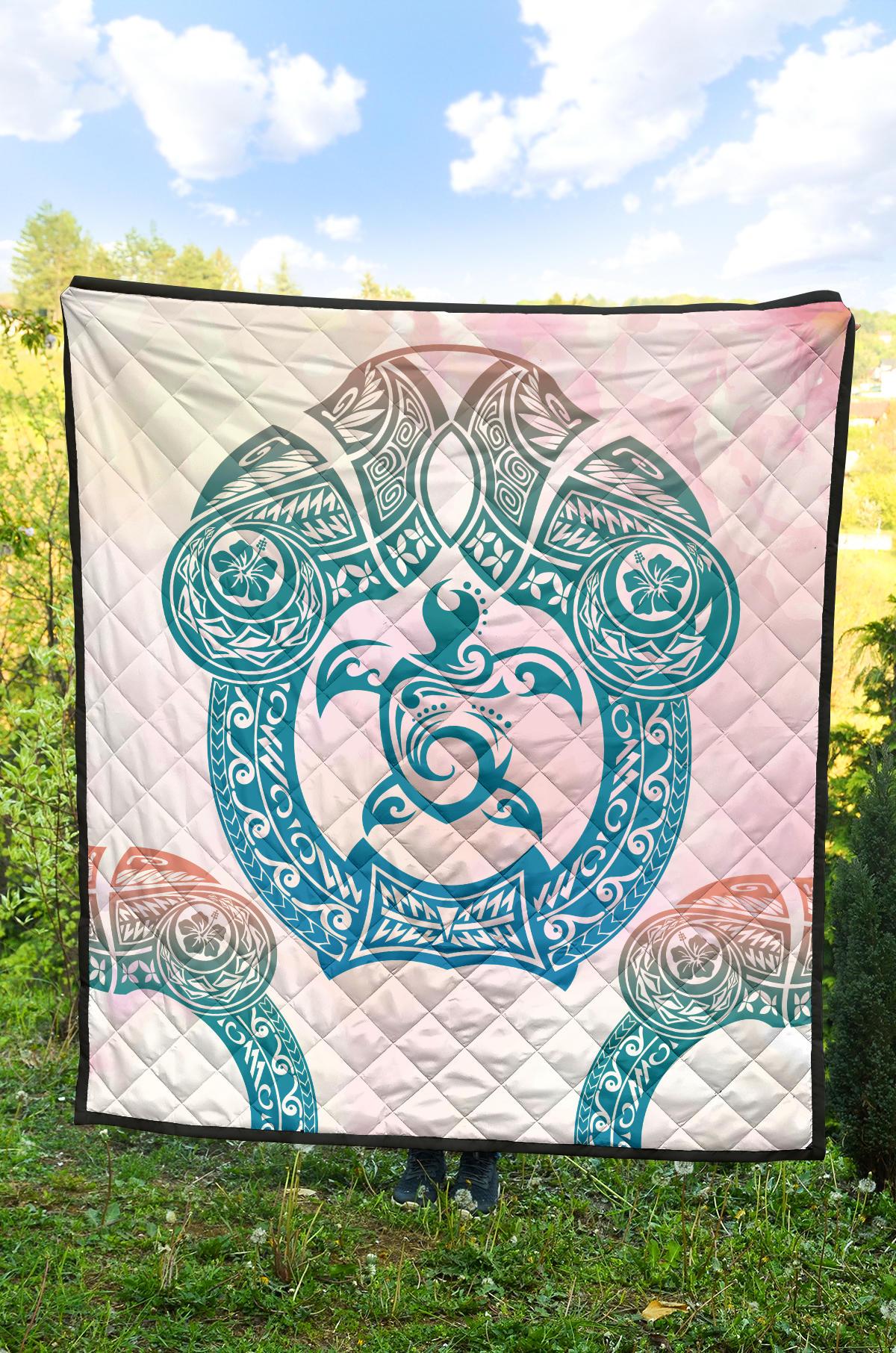Hawaii Premium Quilt Polynesian Turtle Hawaiian Premium Quilt - TTHS Style - Polynesian Pride