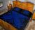 Hawaiian Quilt Bed Set Royal Pattern - Black And Blue - A2 Style - Polynesian Pride