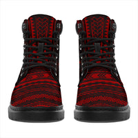 Vanuatu Leather Boots - Polynesian Red Chief Version - Polynesian Pride