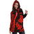 Hawaii Polynesian Hoodie Dress - Hawaii Hibiscus Polynesian Tattoo Red TH5 - Polynesian Pride