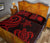 Nauru Quilt Bed Set - Red Tentacle Turtle - Polynesian Pride