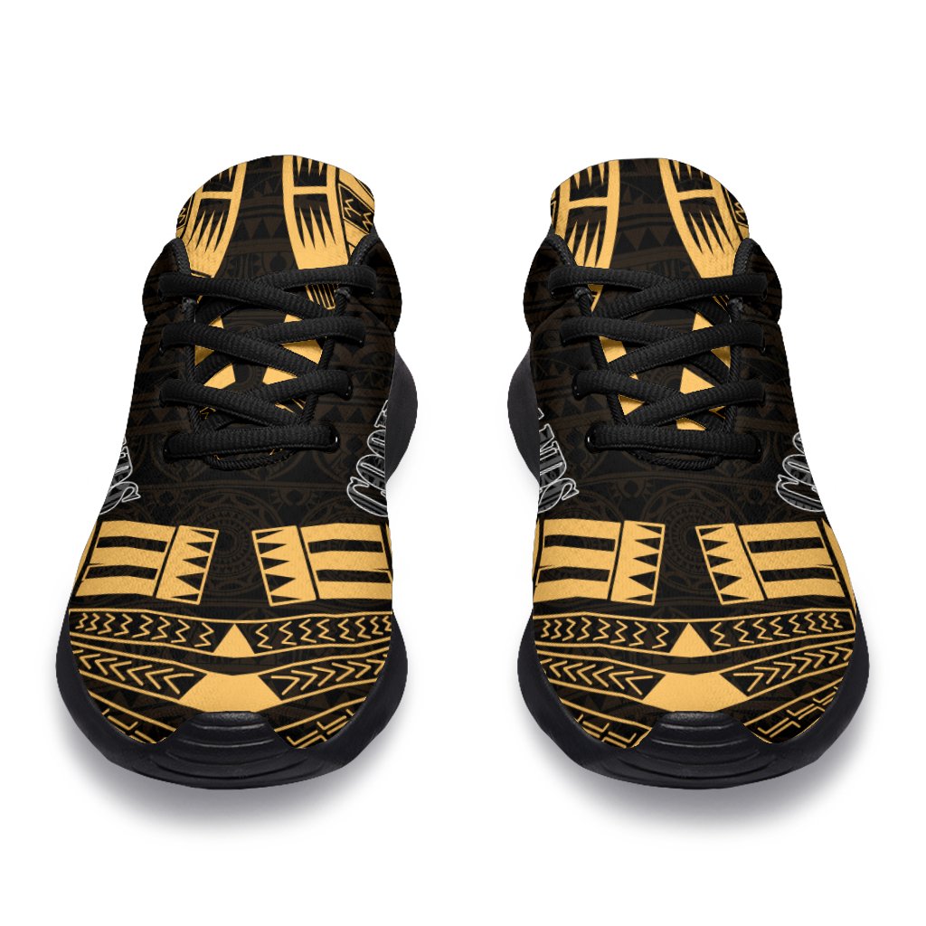Cook Islands Sport Sneakers - Polynesian Tattoo Gold - Polynesian Pride
