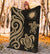 Northern Mariana Premium Blanket - Tentacle Turtle Gold - Polynesian Pride