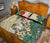 Nauru Polynesian Quilt Bed Set - Hibiscus Turtle Tattoo Beige - Polynesian Pride