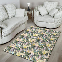Tropical Jungle Parrots And Flamingos Rug - Polynesian Pride