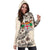 Fiji Hoodie Dress - Fiji Coat Of Arms & Beige Hibiscus - Polynesian Pride