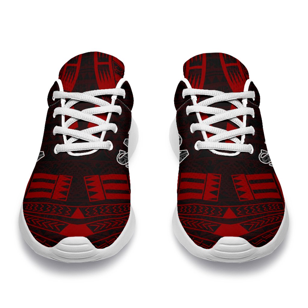 Samoa Sport Sneakers - Polynesian Tattoo Red - Polynesian Pride