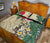 Vanuatu Polynesian Quilt Bed Set - Hibiscus Turtle Tattoo Beige - Polynesian Pride