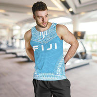 Fiji Men's Tank Top - Polynesian Chief Flag Version - Polynesian Pride