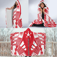 Austral Islands Hooded Blanket - Polynesian Tattoo Flag - Polynesian Pride