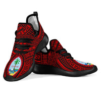 Guam Polynesian Tattoo Mesh Knit Sneakers - Polynesian Pride