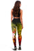 Custom Personalised Samoa Leggings- Humpback Whale with Tropical Flowers (Yellow) - Polynesian Pride