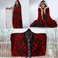 Palau Hooded Blanket - Polynesian Tattoo Red - Polynesian Pride