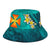 Wallis and Futuna Polynesian Bucket Hat - Manta Ray Ocean - Polynesian Pride