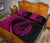 Hawaii Fish Hook Polynesian Quilt Bed Set - Circle Style Pink - Polynesian Pride