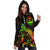 Guam Polynesian Hoodie Dress - Turtle With Blooming Hibiscus Reggae - Polynesian Pride