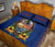 Guam Quilt Bed Set - Guam Coat Of Arms Hibiscus Blue - Polynesian Pride