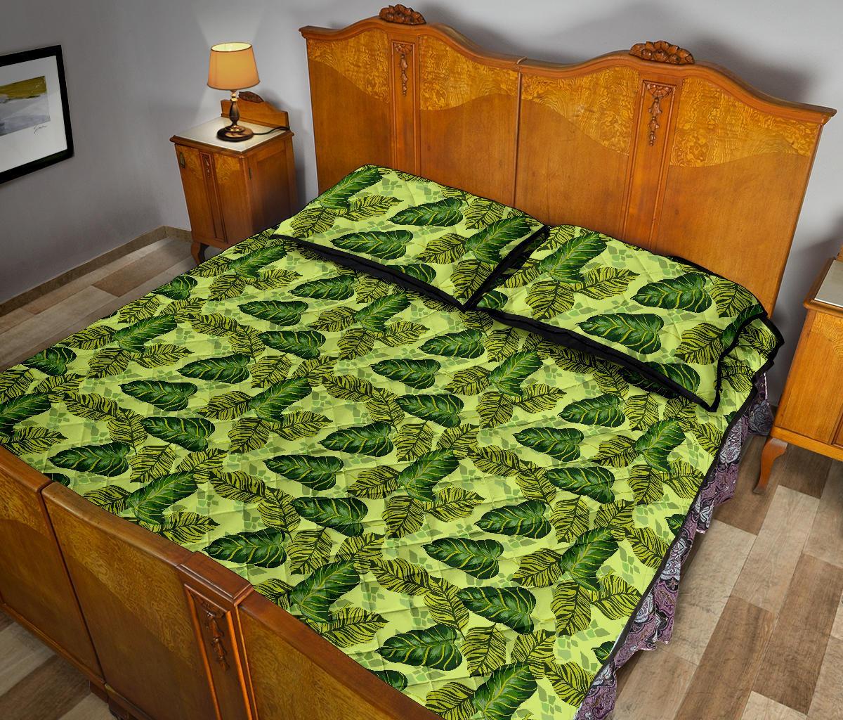 Hawaii Quilt Bed Set Tropical Green AH - Polynesian Pride