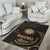 Nauru Polynesian Area Rug - Gold Tribal Wave - Polynesian Pride
