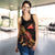 Tokelau Polynesian Women Tank Top - Turtle With Blooming Hibiscus Gold - Polynesian Pride