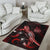 New Caledonia Polynesian Area Rugs - Turtle With Blooming Hibiscus Red - Polynesian Pride