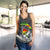 Guam Women's Racerback Tank - Turtle Guam Seal Chamorro - Polynesian Pride